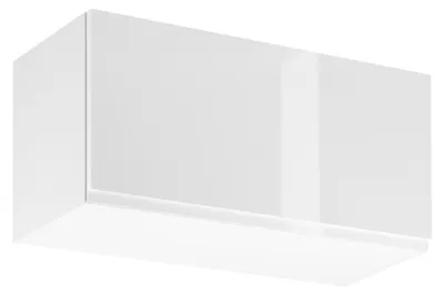 Produktbild von Hängeschrank mit Flügeltüren ARBOR – Breite 80 cm, Hochglanzweiß / Weiß