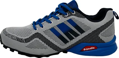 Produktbild von Nowalnd Herren Damen Sneaker Sportschuhe Laufschuhe Turnschuhe Runners,Grau/Navy/Königblau,46