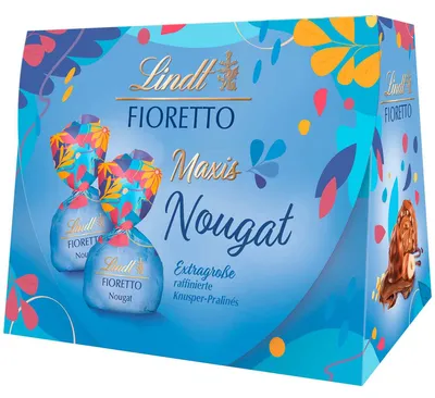 Produktbild von Lindt Fioretto Nougat Maxis 138g, KI-generiertes Bild