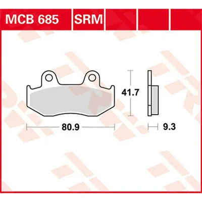 Produktbild von TRW Bremsbelagsatz MCB685SRM Dylan 125 JF10 AN400 Burgman AU11