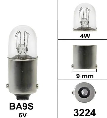 Zdjęcie produktu dla Żarówka Ba9S BestPrice, 6 V, 4 W, z certyfikatem ABE