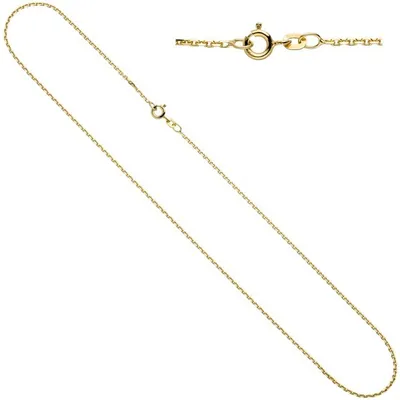Immagine prodotto di JOBO Catena ad anelli 585 oro giallo 1,2 mm 45 cm Catena d'oro Collana Anello a molla