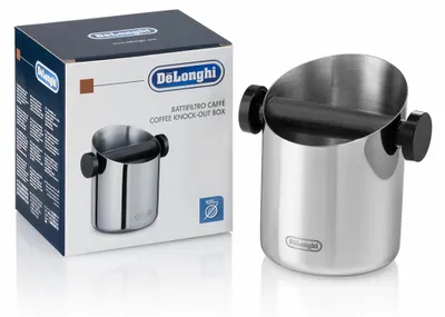 Zdjęcie produktu dla De’Longhi DLSC059, Pojemnik na fusy, DeLonghi, Stal nierdzewna, Stal nierdzewna, 1 szt., 143 mm
