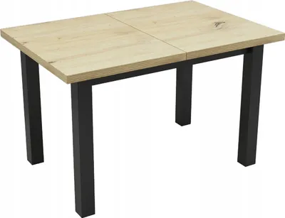 Obrázek produktu pro Malý stůl 65x120 rozkládací na 160 černý + dub ARTISAN LOFT