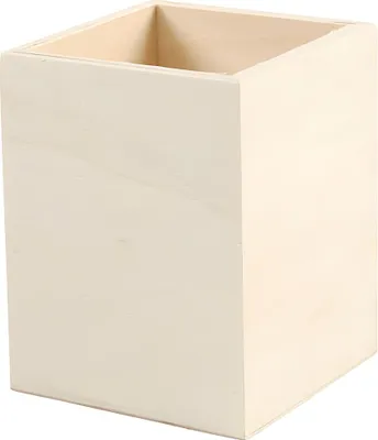 Produktbild von CREATIV COMPANY Stifthalter Holz 9,5x7,5x7,5cm