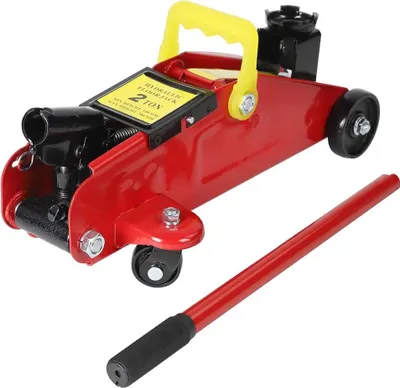 Produktbild von Wagenheber - Hydraulischer Rangierwagenheber - 2 t Tragkraft - Hubhöhe 14–30 cm - Tragbarer Autoheber - Rot