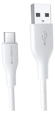 Obrázok produktu pre COFI 2,4A 2-metrový dátový kábel 2,4A kábel na rýchle nabíjanie USB typu C (USB-C) Nabíjací a synchronizačný kábel biely
