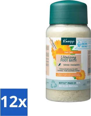 Productafbeelding van Kneipp Voetenbadsalz - Vitaliserend - Citrusgeur - 600 g - Voordeelverpakking - 12 stuks