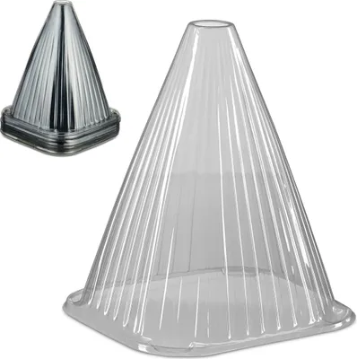 Immagine prodotto di 20 copripianta, protezione contro le lumache e il gelo, A x L x P: 22 x 19 x 19 cm, copripianta in plastica, grigio