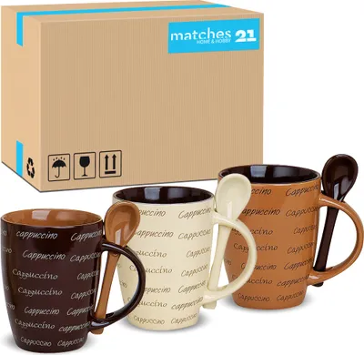 Immagine prodotto di Set di 36 cucchiaini da caffè con scritta Cappuccino