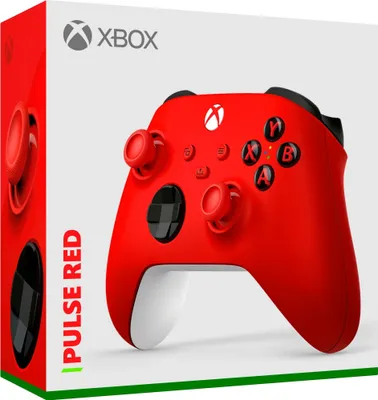 Productafbeelding van Microsoft Xbox One draadloze controller, kleur: pulserend rood