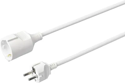 Produktbild von Sygonix SY-4872642 Strom Verlängerungskabel 16 A Weiß 10.00 m H05VV-F 3G 1,5 mm²