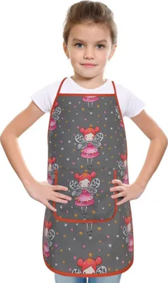 Produktbild von Kinderschürze - 47 x 60 cm, für Kinder von 5 - 8 Jahren - Weiß,Rosa,Grau