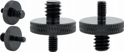 Image de Vis d'adaptation réduction 1/4" sur trépied M4 aluminium noir 18 mm