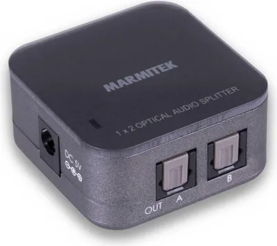 Obrázok produktu pre Marmitek 25008204, Čierna, 1x Toslink, 2x Toslink, Samica, Samica, Box