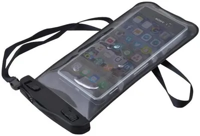 Produktbild von Malatec Wasserdichte Handytasche Schwarz für bis 5.5 Zoll Touchscreen Strand