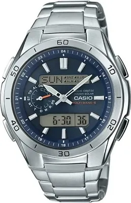 Image de Montre CASIO WAVECEPTOR, Acier inoxydable, Quartz, Sport, Grise