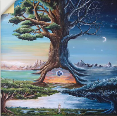 Produktbild von ARTland Wandbild, selbstklebend Zwischenwelten Größe: 70x70 cm