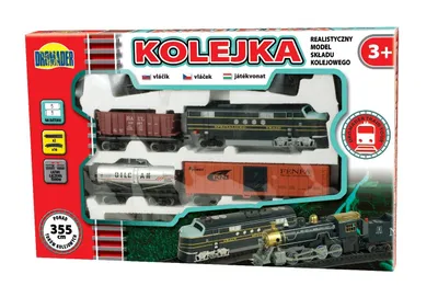 Produktbild von Kolejka Średnia 355 cm + 3 wagony