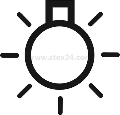 Produktbild von Georg Schlegel Bezeichnungsschild Grafik-Symbol Beleuchtung weiß - 1 Stück