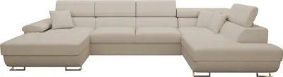 Produktbild von MIRJAN24 Ecksofa Cotere Bis Premium, Bettkasten, U-Form (Farbe: Abriamo 03, Seite: Rechts)