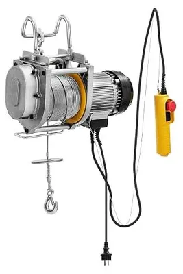 Produktbild von MSW Elektro-Seilzug 250 kg 1300 W 60 m Hubhöhe kabelgebundene Fernbedienung Flaschenzug Hebezug Kettenaufzug Seilhebezug Kettenzug Seilwinde
