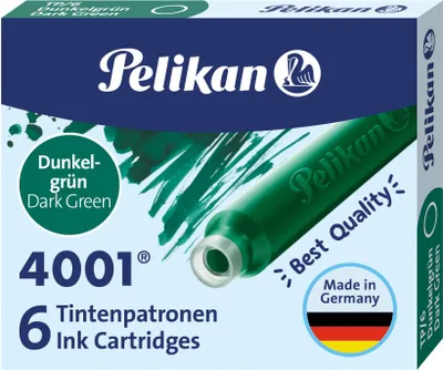 Produktbild von PELIKAN PATRONEN FÜR FEATHERS SHORT TP/6 6 Stück GRÜN