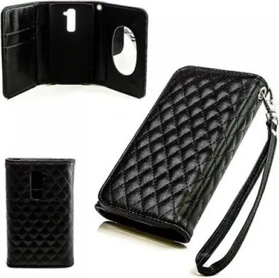Produktbild von LG G2 (D802) Booksytle Handtasche Mirror Schwarz