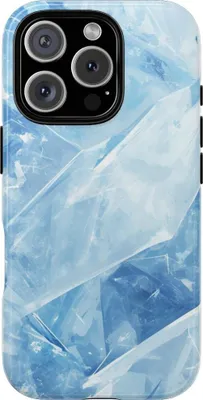Produktbild von Blaues Eismuster – Hülle Kompatibel mit iPhone 16 Pro