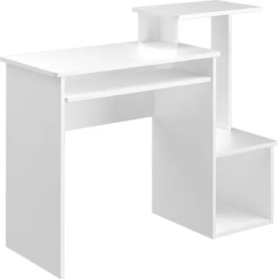 Immagine prodotto di Scrivania con ripiani Vicco Karl Bianco 106 x 40 cm, Model 35996