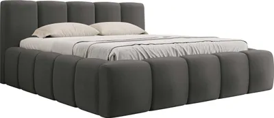 Produktbild von MIRJAN24 Polsterbett Kevson mit Bettkasten, Ehebett, Doppelbett, Schlafzimmer (Farbe: Kronos 22, Größe: 160x200 cm)