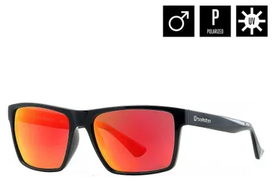 Produktbild von Horsefeathers Brille Merlin GLÄNZEND SCHWARZ/VERMIRREND ROT Einheitsgröße