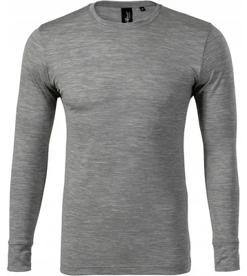 Obrázek produktu pro Malfini – pánské tričko „Premium Merino Rise“ s dlouhým rukávem PP11266 (S) (šedé)