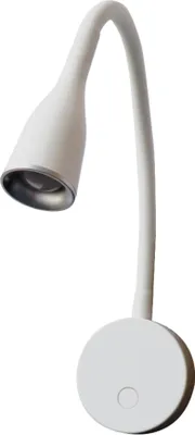 Produktbild von LED Bettleuchte Tulipano I 4.5W Leseleuchte Bettlampe schwarz weiss Weiß