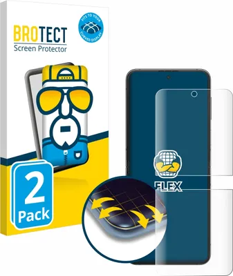 Produktbild von 2x BROTECT Fullscreen Schutzfolie für Samsung Galaxy Z Flip 5 Displayschutz Folie Fullcover Klar Transparent
