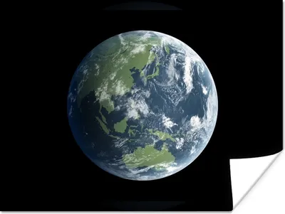 Produktbild von MuchoWow® Poster Satellitenbild der Erde 160x120 cm - Foto Plakat