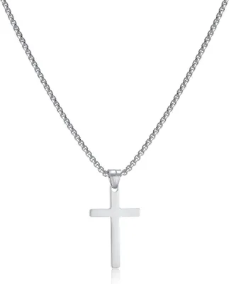 Image de Chaîne Croix pour hommes or/argent Pendentif Chrétienté Argent 45cm
