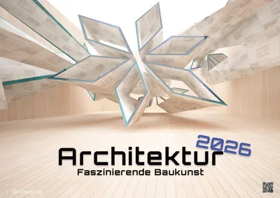 Produktbild von Wandkalender 2026 – Architektur, Format A2