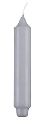 Produktbild von Stabkerzen mit Zapfenfuß Silbergrau, 300 x Ø 30 mm, 6 Stück