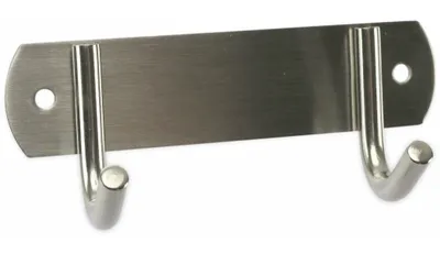 Zdjęcie produktu dla Haczyk do szafy, stal nierdzewna, zestaw 2 sztuk