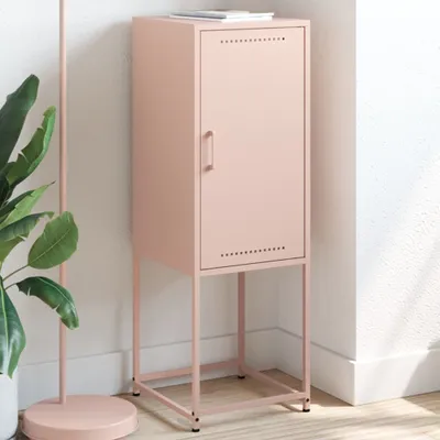Produktbild von "2026 Promotion" Highboard/Vitrine/Beistellschrank - Rosa 36x39x107 cm Stahl - Kommoden CC30347