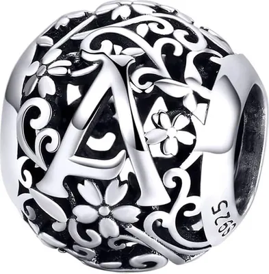 Obrázek produktu pro Přívěsky pro Pandora Charm Přívěsek Písmeno A MODA TRUSKY