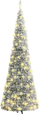 Zdjęcie produktu dla vidaXL Wyskakująca choinka sztuczny śnieg 150 LED 180 cm