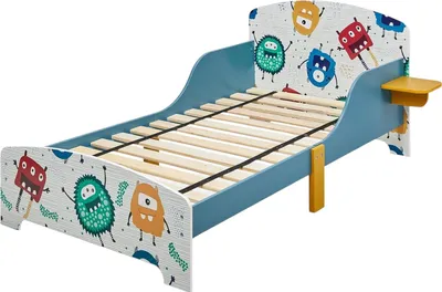 Immagine prodotto di Letto per bambini GINGER HOME 140x70 cm MONSTER, con protezione anticaduta, legno
