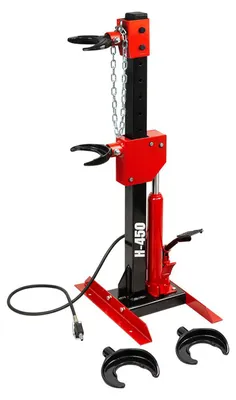 Immagine prodotto di Compressore molla ammortizzatore idro-pneumatico per auto da 330 mm, kit di strumenti compressore a molla, cilindro idraulico con pedale per rimozione molle di sospensione per auto 1 tonnellata