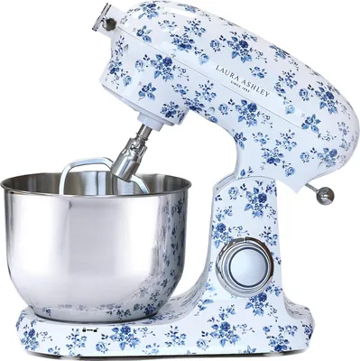 Produktbild von Laura Ashley Küchenmaschine 1800W, 6L Edelstahlschüssel, Rührhaken, Knethaken, Schneebesen, Spritzschutz, 6 Geschwindigkeiten, China Rose