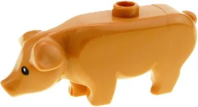 Produktbild von 1x Lego Tier Schwein Sau Ferkel nougat Zoo Harry Potter 4569840 87621pb01
