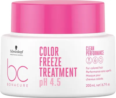 Produktbild von Schwarzkopf Professional BC Bonacure Color Freeze Treatment pH 4,5 Clean Performance ochranná maska pre farbené vlasy 200 ml