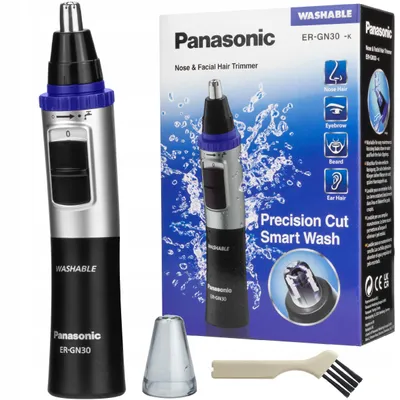 Zdjęcie produktu dla Panasonic ER-GN30, Ucho, Nos, Czarny, Stal nierdzewna, Stal nierdzewna, CE, Bateria, AA