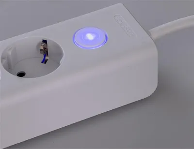 Immagine prodotto di Presa multipla con prese di ricarica per USB USB-A /USB-C, cavo a 5 vie bianco da 1,5 m